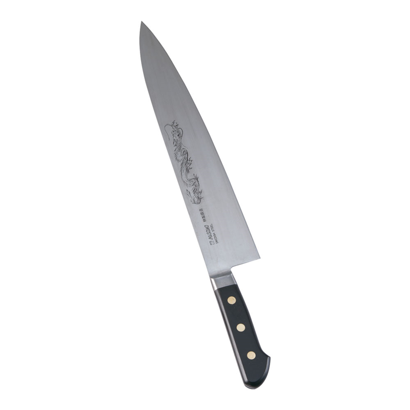 ミソノEUカーボンスチール龍彫刻入　牛刀 №116M　33cm 1箱（ご注文単位1箱）【直送品】