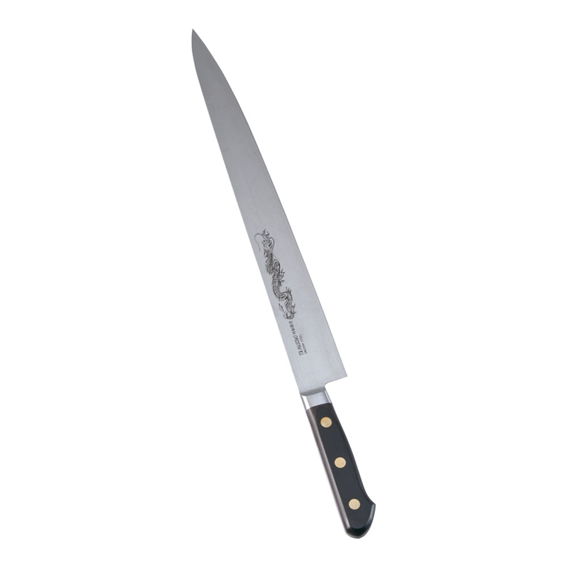 ミソノEUカーボンスチール龍彫刻入　筋引 №125M　36cm 1箱（ご注文単位1箱）【直送品】