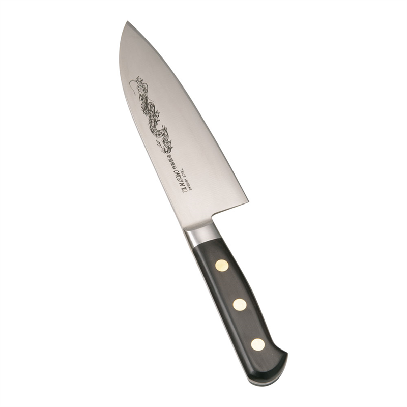 ミソノEUカーボンスチール龍彫刻入洋出刃 №150M　16.5cm 1箱（ご注文単位1箱）【直送品】