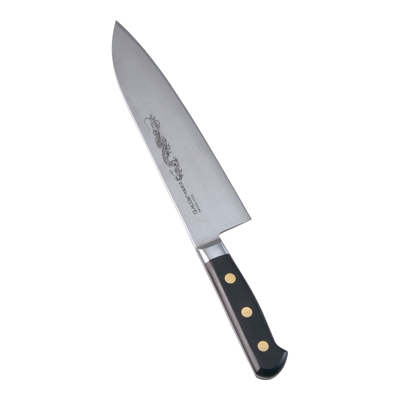 ミソノEUカーボンスチール龍彫刻入洋出刃 №151M　21cm 1箱（ご注文単位1箱）【直送品】