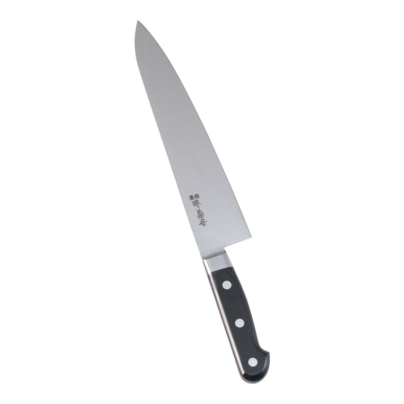 堺菊守日本鋼(口金付)牛刀 24cm 1箱(ご注文単位1箱)【直送品】