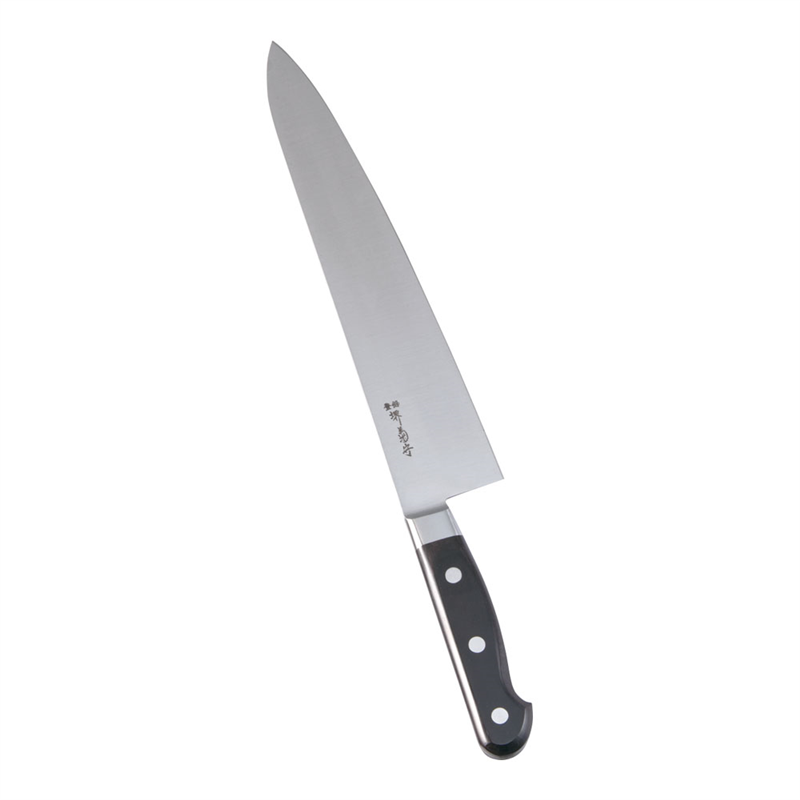 堺菊守日本鋼(口金付)牛刀 27cm 1箱(ご注文単位1箱)【直送品】