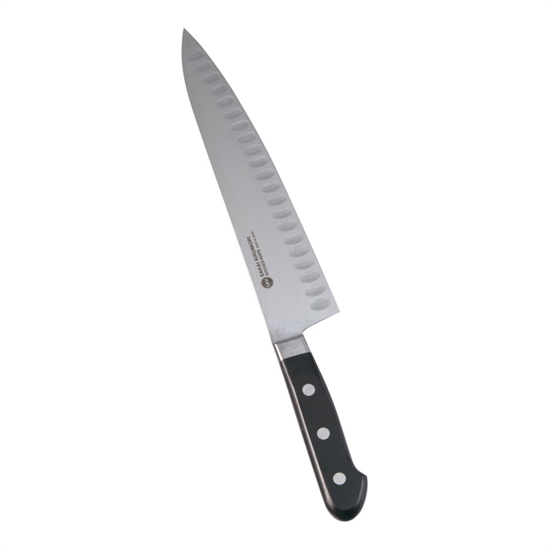 堺 菊守 特殊ステンレス鋼 牛刀サーモン 24cm 1箱(ご注文単位1箱)【直送品】