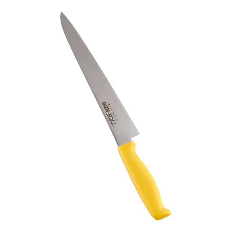TKG-NEO(ネオ)カラー 筋引 24cm イエロー 1箱(ご注文単位1箱)【直送品】
