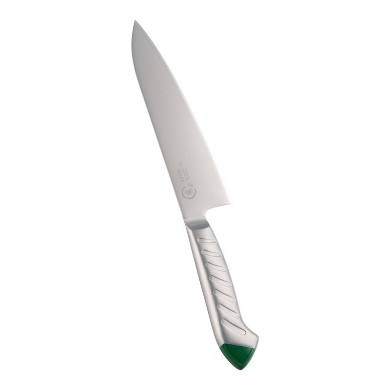 龍治 ステンカラー 牛刀 18cm グリーン 1箱(ご注文単位1箱)【直送品】