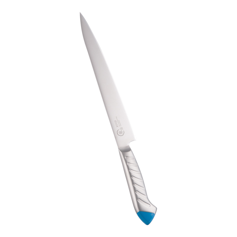 龍治 ステンカラー 筋引 24cm ブルー 1箱(ご注文単位1箱)【直送品】