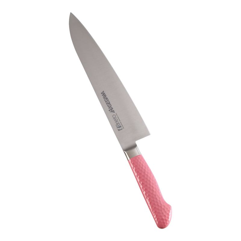 抗菌カラー庖丁　牛刀　24cm MGK-240　ピンク 1箱（ご注文単位1箱）【直送品】