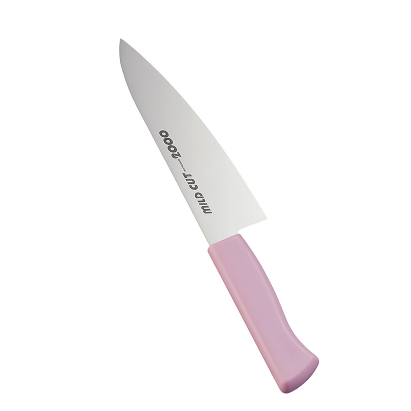 マイルドカット2000抗菌カラー牛刀庖丁 18cm MCG-P ピンク 1袋(ご注文単位1袋)【直送品】