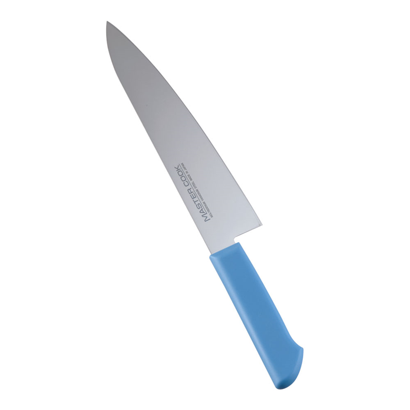 マスターコック抗菌カラー庖丁 牛刀 MCGK-210 ブルー 1箱(ご注文単位1箱)【直送品】