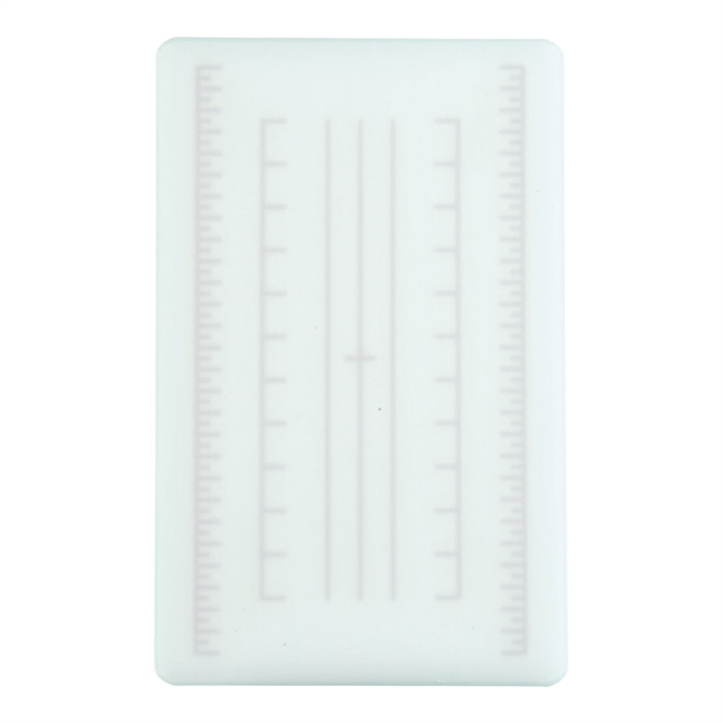 調理用積層式目盛り入りまな板　長方形 S　ブルー 1袋（ご注文単位1袋）【直送品】