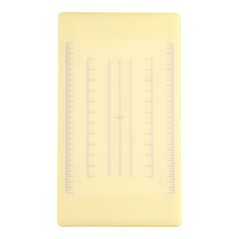 調理用積層式目盛り入りまな板　長方形 L　イエロー 1袋（ご注文単位1袋）【直送品】
