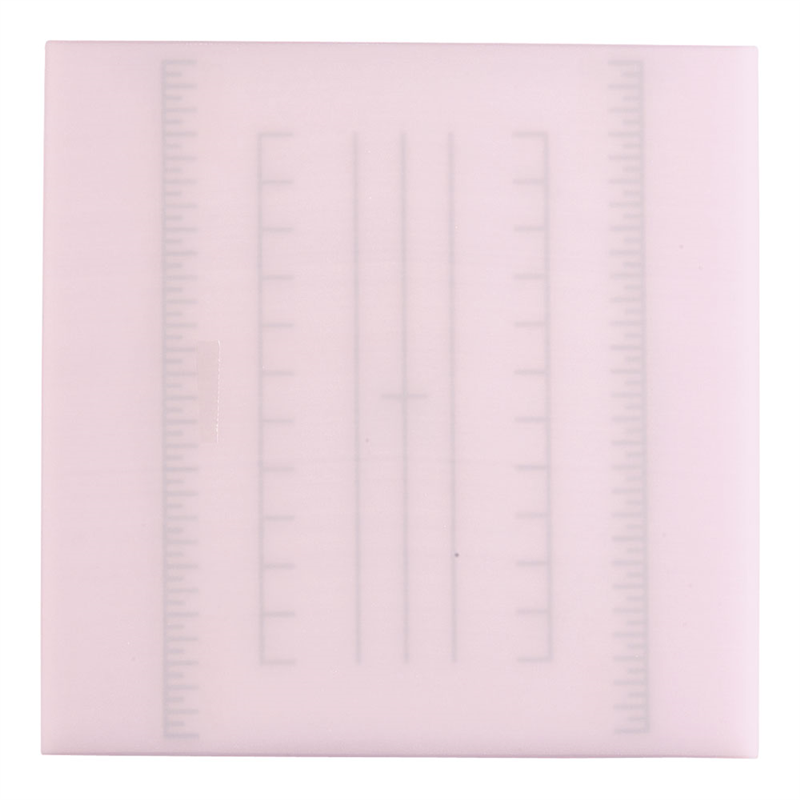 調理用積層式目盛り入りまな板　正方形 M　ピンク 1袋（ご注文単位1袋）【直送品】