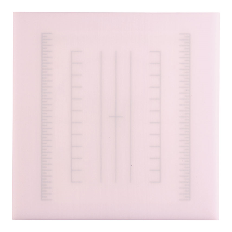 調理用積層式目盛り入りまな板　正方形 L　ピンク 1袋（ご注文単位1袋）【直送品】