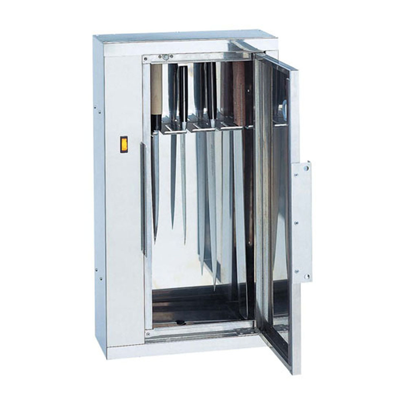 18-8殺菌灯付 庖丁保管庫 キンキラー K-104型(7本用) 1箱(ご注文単位1箱)【直送品】