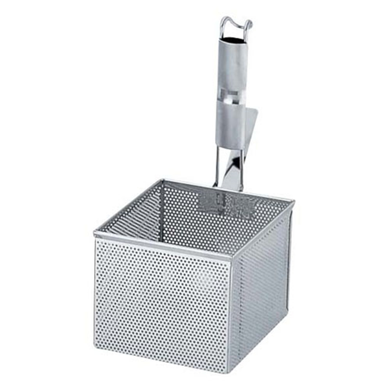 18-8パンチングパイプ柄角型うどん揚げ  1袋（ご注文単位1袋）【直送品】