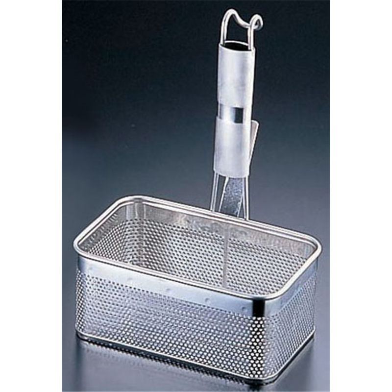 UK18-8パイプ柄パンチング角てぼ横型 S 1袋（ご注文単位1袋）【直送品】