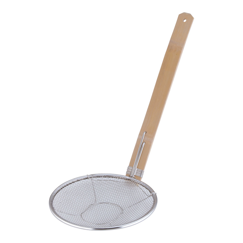 18-8竹柄そば揚　立柄 21cm 1個（ご注文単位1個）【直送品】