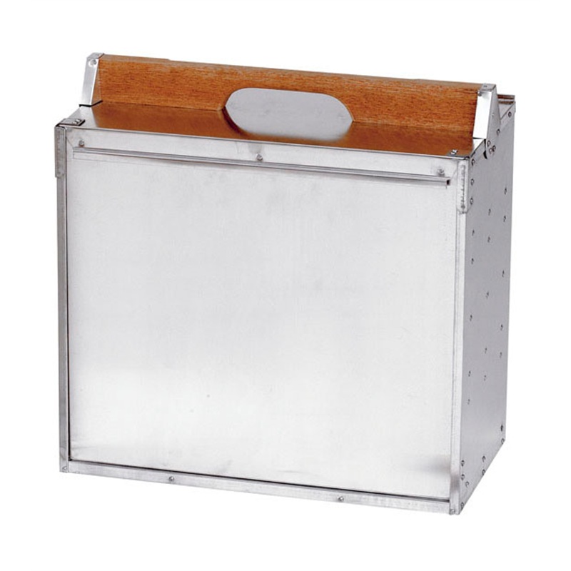 アルミ　出前箱 横4段 1箱（ご注文単位1箱）【直送品】