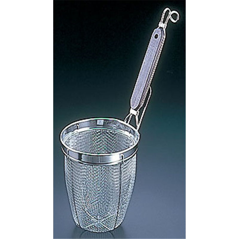 18-8木柄　深型うどんてぼ  1個（ご注文単位1個）【直送品】