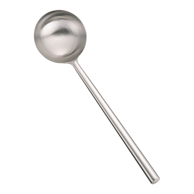 ステンレス パイプ柄ワンピース中華お玉 大 1袋(ご注文単位1袋)【直送品】