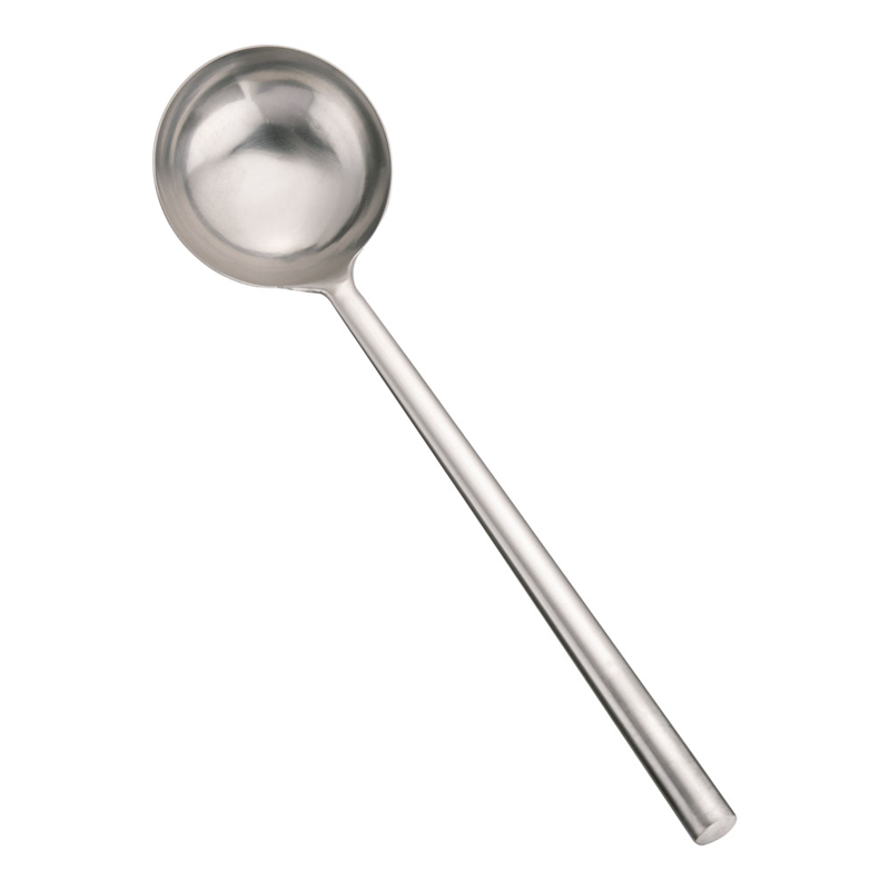 ステンレス パイプ柄ワンピース中華お玉 中 1袋(ご注文単位1袋)【直送品】