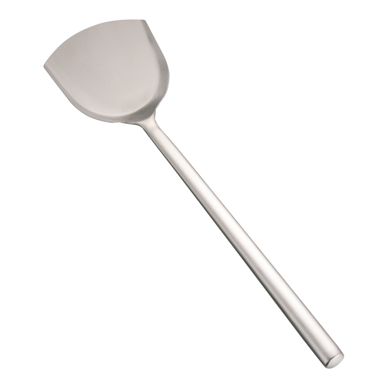 ステンレス　パイプ柄ワンピース中華ヘラ 中 1袋（ご注文単位1袋）【直送品】