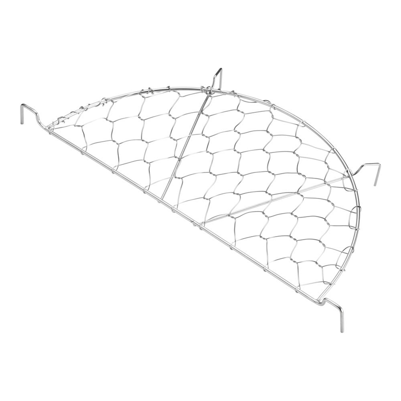 SA18-8亀甲目半月型天ぷらアミ 33cm用 1個（ご注文単位1個）【直送品】