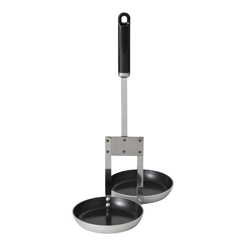 SAフッ素加工　2連式カキ揚レードル  1袋（ご注文単位1袋）【直送品】