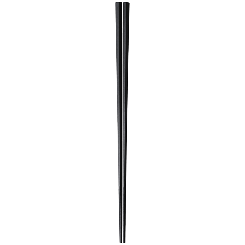 ぐる麺取り箸　黒 PM-110　30cm 1袋（ご注文単位1袋）【直送品】