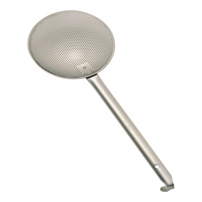 エコクリーン 18-8パンチング丸カス揚 17cm UK(板ハンドル) 1袋(ご注文単位1袋)【直送品】