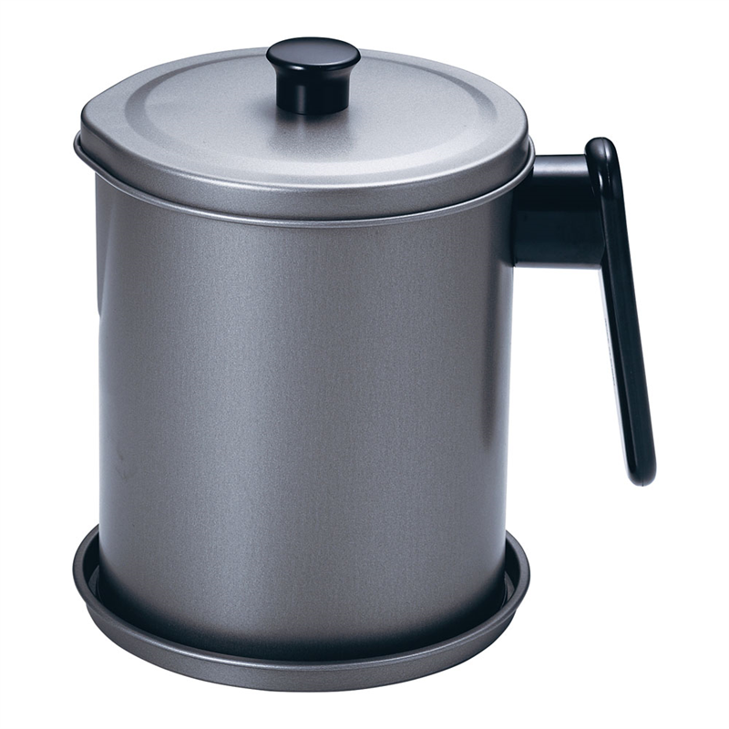 トルネオフッ素加工オイルポット(受皿付) FO-T 1.5L 1個(ご注文単位1個)【直送品】