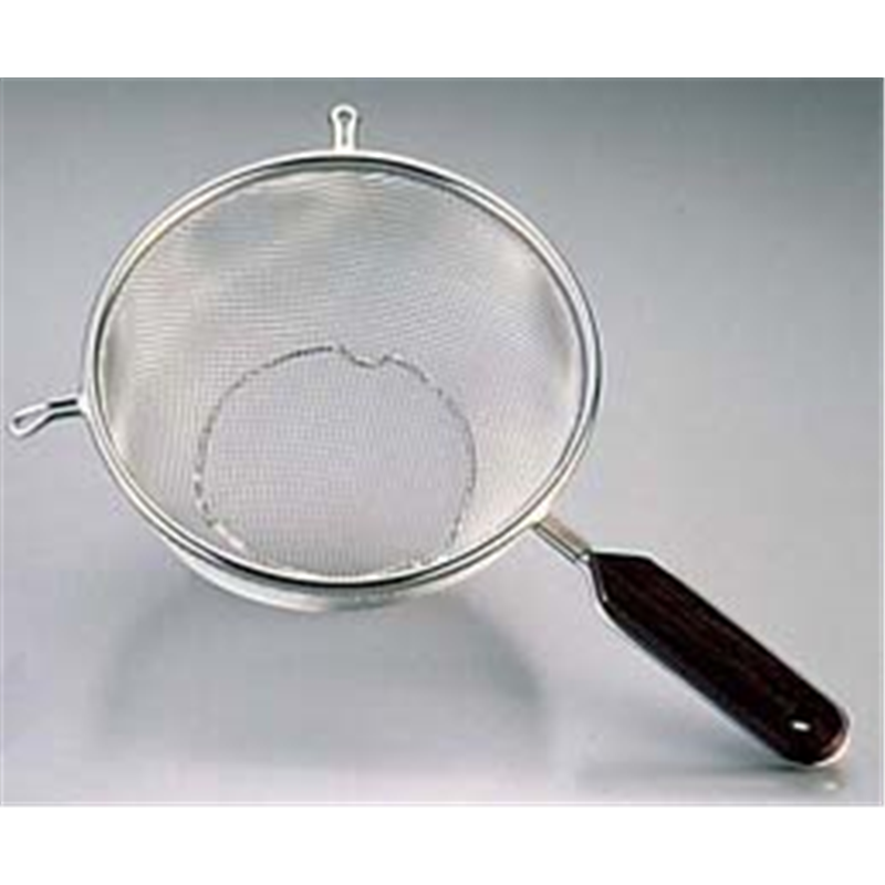 18-8木柄片手ストレーナー足付 15cm（14メッシュ） 1個（ご注文単位1個）【直送品】