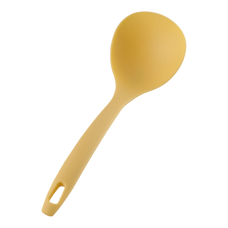 ホームシェフ　ミニ　ナイロンアク取りお玉 イエロー 1袋（ご注文単位1袋）【直送品】