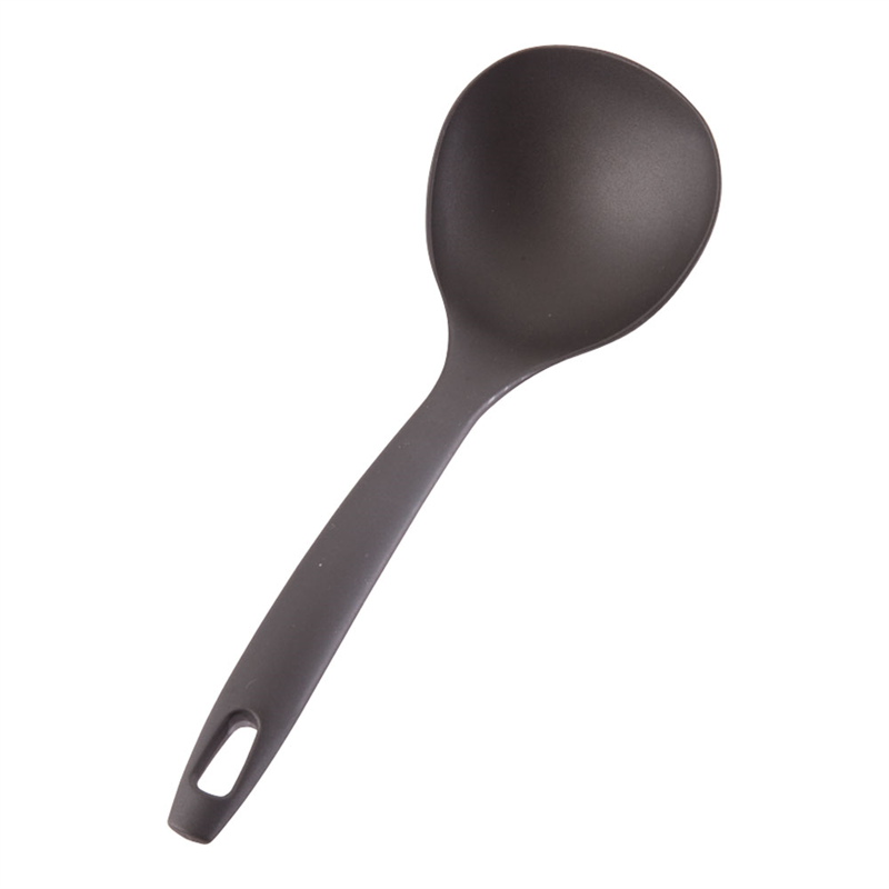 ホームシェフ　ミニ　ナイロンアク取りお玉 ブラック 1袋（ご注文単位1袋）【直送品】