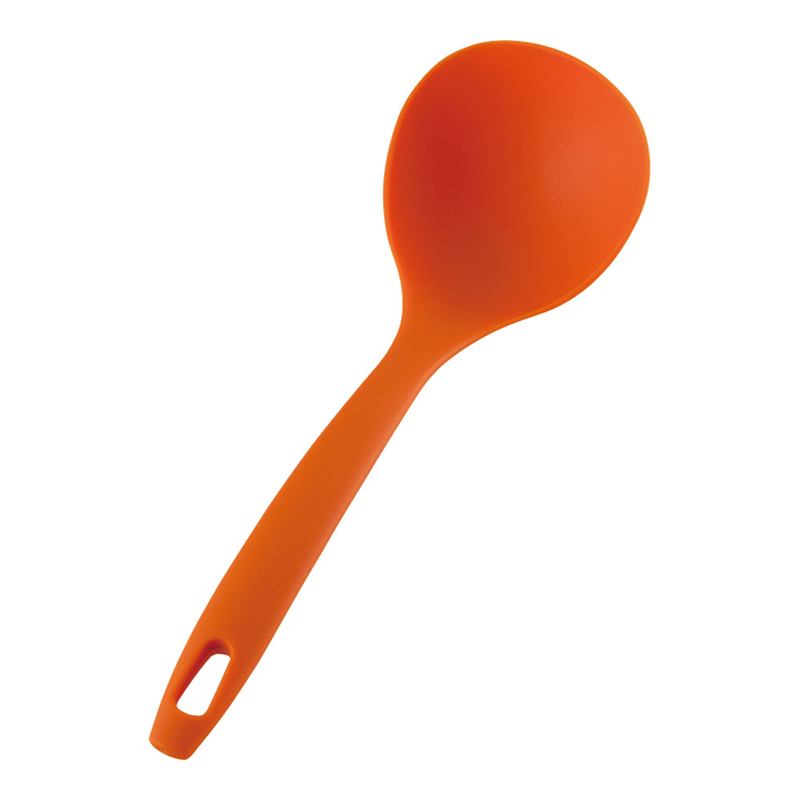 ホームシェフ　ミニ　ナイロンアク取りお玉 オレンジ 1袋（ご注文単位1袋）【直送品】