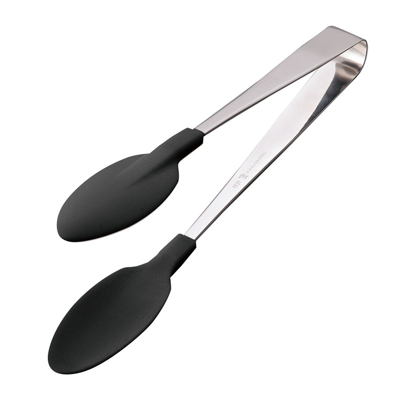 TKG やわらかキャッチトング ブラック 1袋(ご注文単位1袋)【直送品】