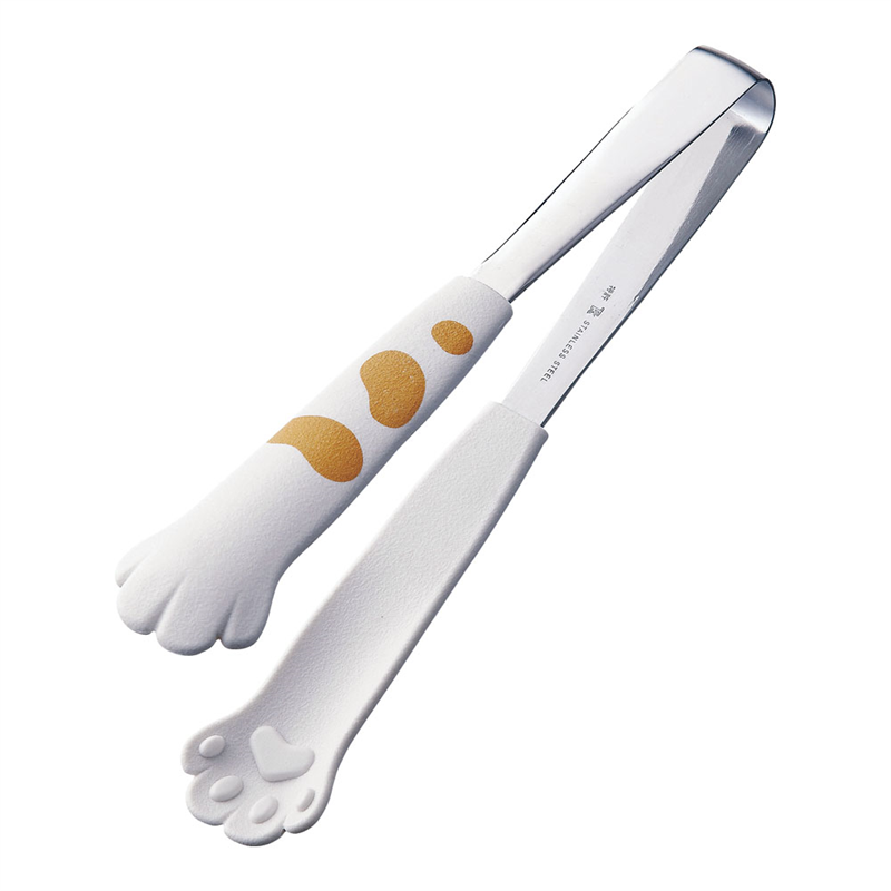 卓上トング きゃっちだにゃん たま 白 1袋(ご注文単位1袋)【直送品】