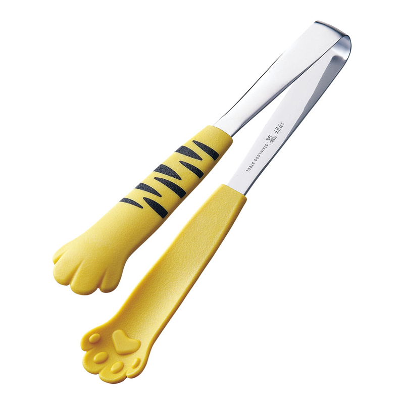 卓上トング きゃっちだにゃん とら 黄 1袋(ご注文単位1袋)【直送品】