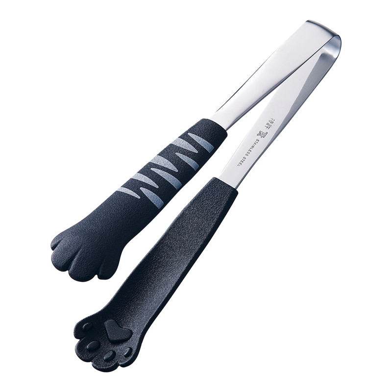 卓上トング きゃっちだにゃん とら 黒 1袋(ご注文単位1袋)【直送品】