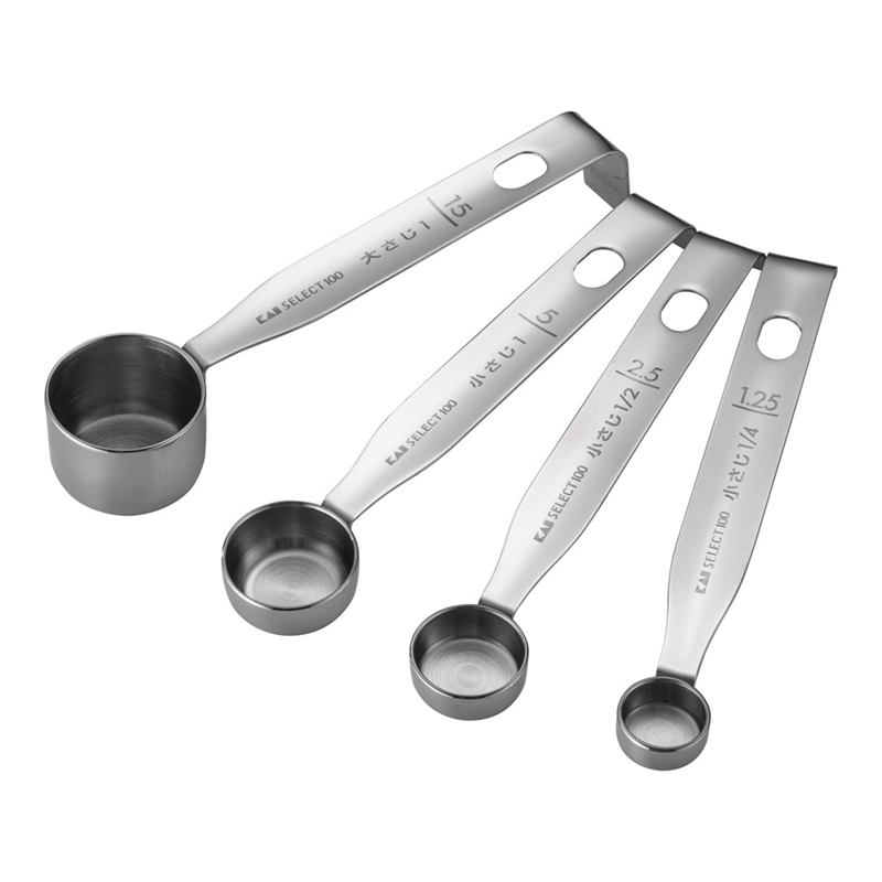 18-8計量スプーン(4本組) DH-3006 1個(ご注文単位1個)【直送品】