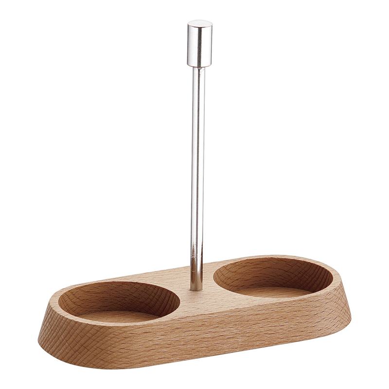 TKG ガラス調味料入用ウッドスタンド I型 1箱(ご注文単位1箱)【直送品】