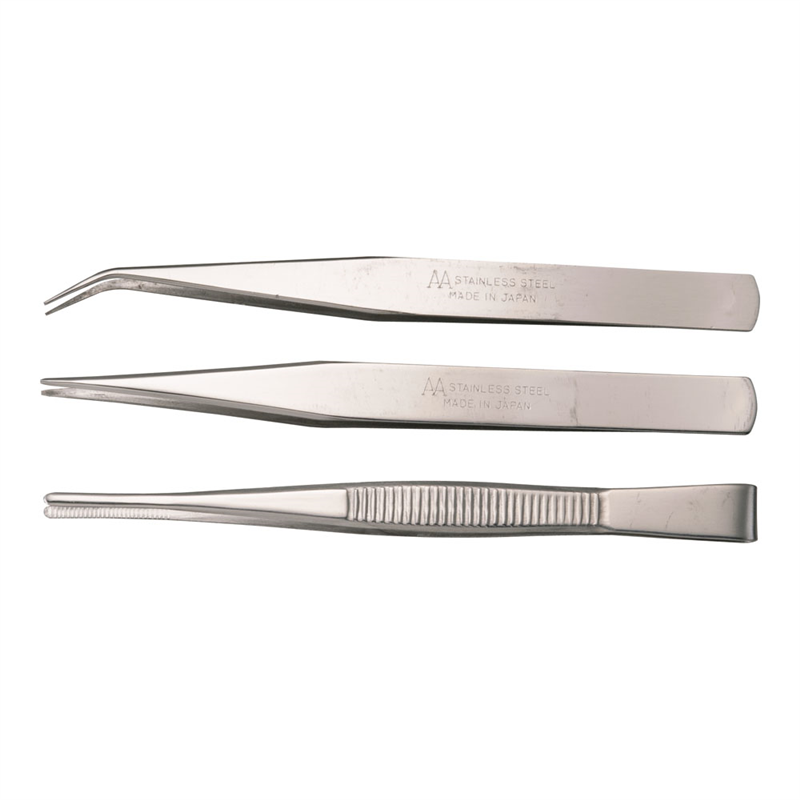 18-0アネックス ピンセット3本組セット №1093 1個(ご注文単位1個)【直送品】