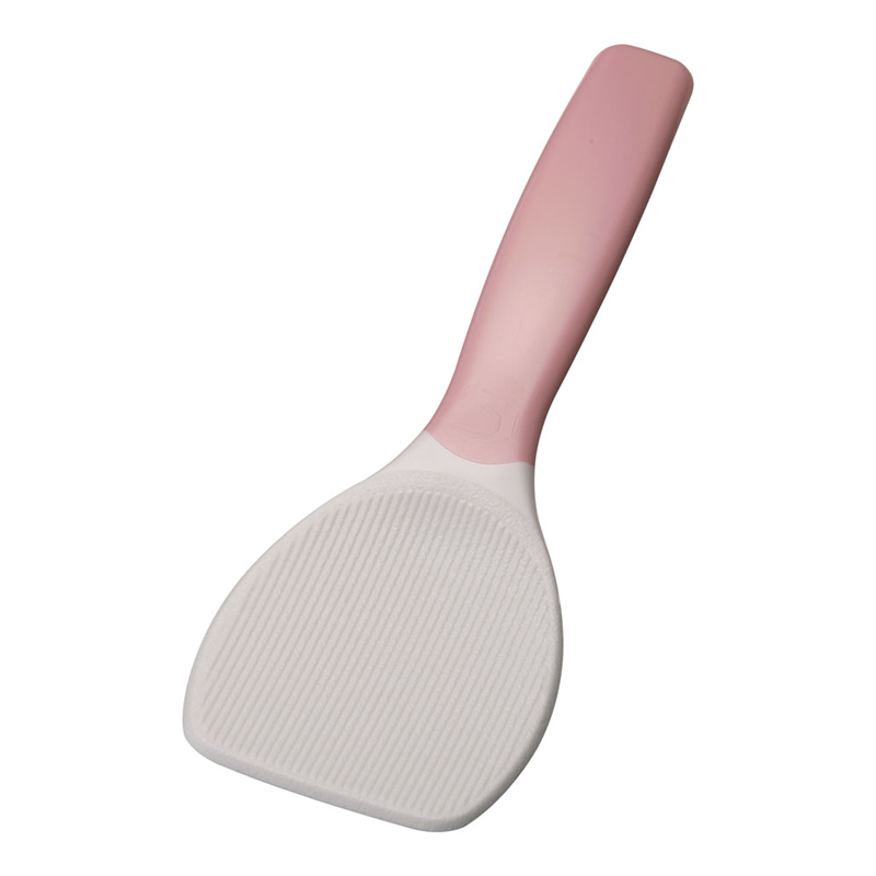 抗菌　魔法のおしゃもじさん　19cm ピンク　　（溝付・フッ素加工） 1袋（ご注文単位1袋）【直送品】