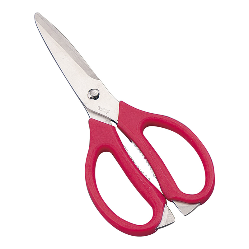 TKG　キッチンバサミ（ステンレス） レッド 1個（ご注文単位1個）【直送品】