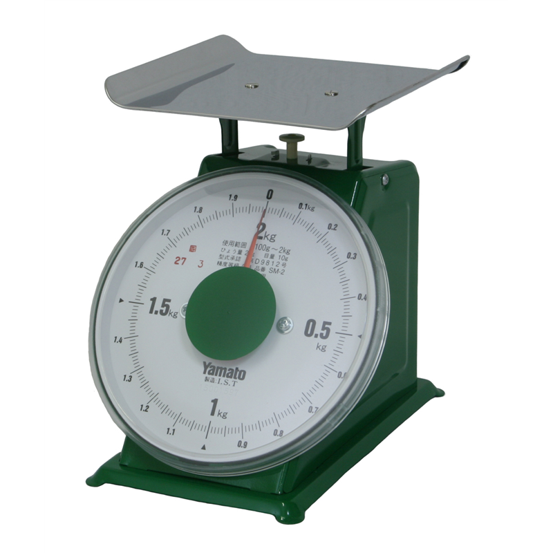 ヤマト 上皿自動はかり「中型」 並皿付 SM-2 2kg 1箱(ご注文単位1箱)【直送品】