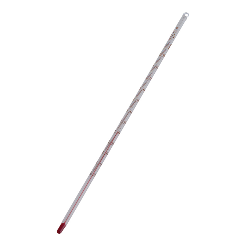 ガラス棒状温度計 アルコール -20~+100℃ 1箱(ご注文単位1箱)【直送品】