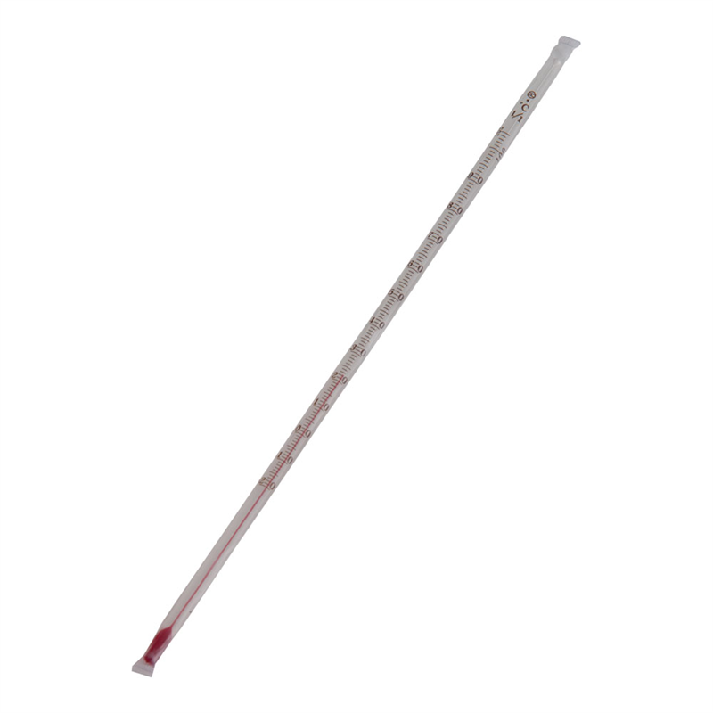 コーティングガラス棒状温度計 アルコール -20~+100℃ 1箱(ご注文単位1箱)【直送品】