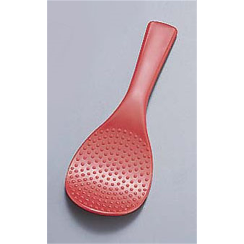 ごはんがつきにくい しゃもじ KW-SR 赤 1袋(ご注文単位1袋)【直送品】