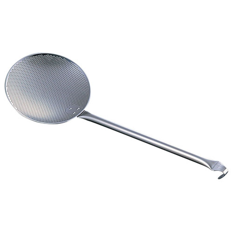 UK18-8パンチング丸カス揚 （パイプハンドル）　23cm 1袋（ご注文単位1袋）【直送品】