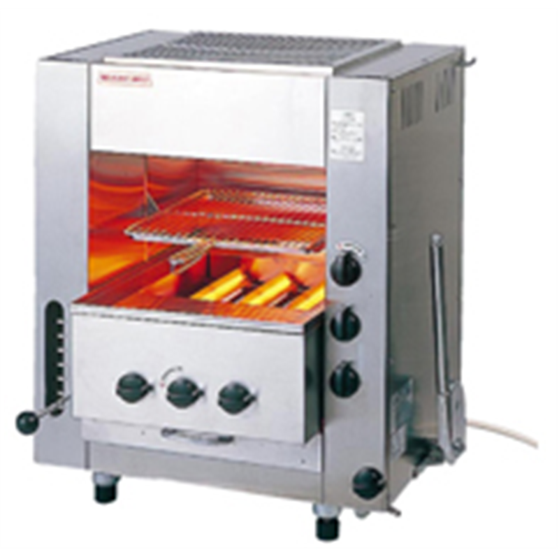 ガス赤外線同時両面焼グリラー　ニュー武蔵 SGR-N45（小型）13A 1個（ご注文単位1個）【直送品】